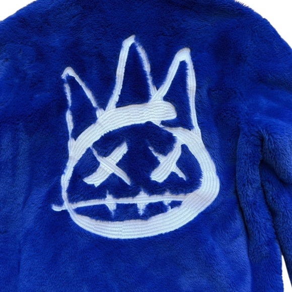 Cult of Individuality Cult’s Polar Fleece Jacket Sz Large Blue - Picture 8 of 10